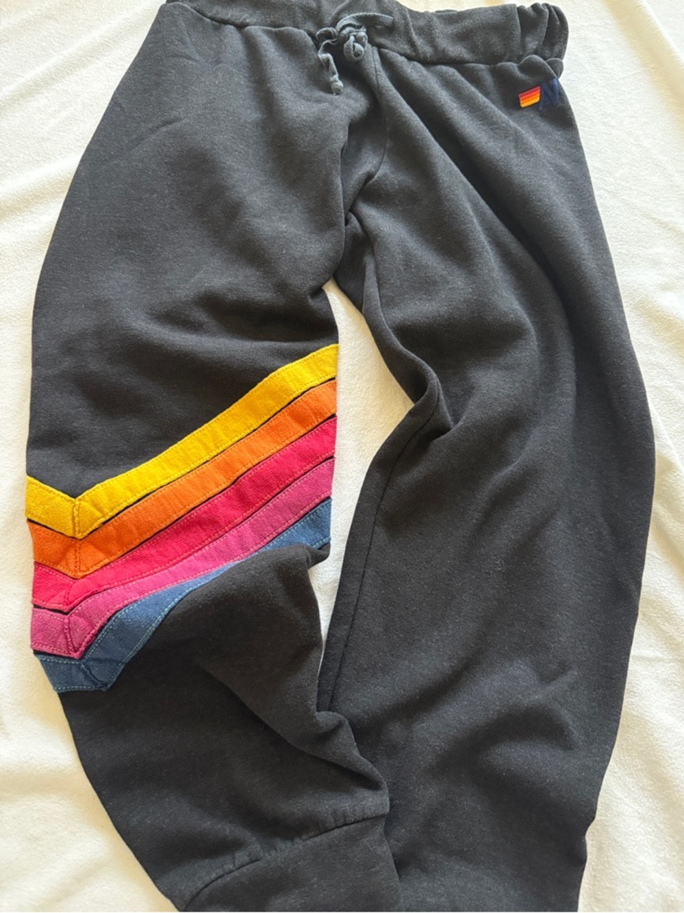 Aviator Nation Sweatpants - RARE Rainbow Stripe - Medium